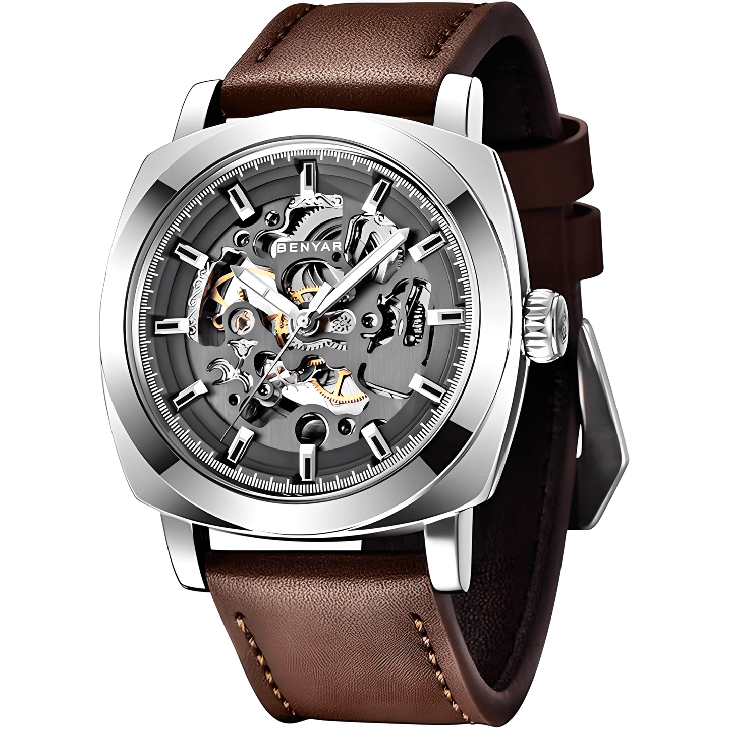 BENYAR – Reloj de Pulsera Automático para Hombre Skeleton - MundoMixBENYAR – Reloj de Pulsera Automático para Hombre Skeleton