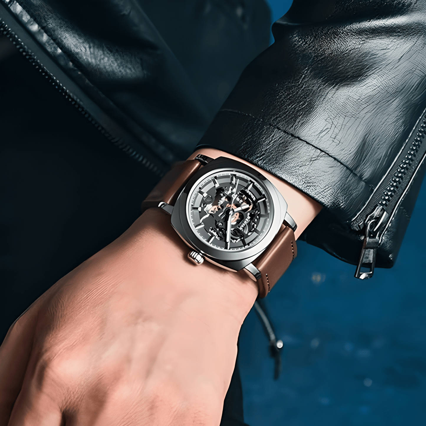 BENYAR – Reloj de Pulsera Automático para Hombre Skeleton - MundoMixBENYAR – Reloj de Pulsera Automático para Hombre Skeleton
