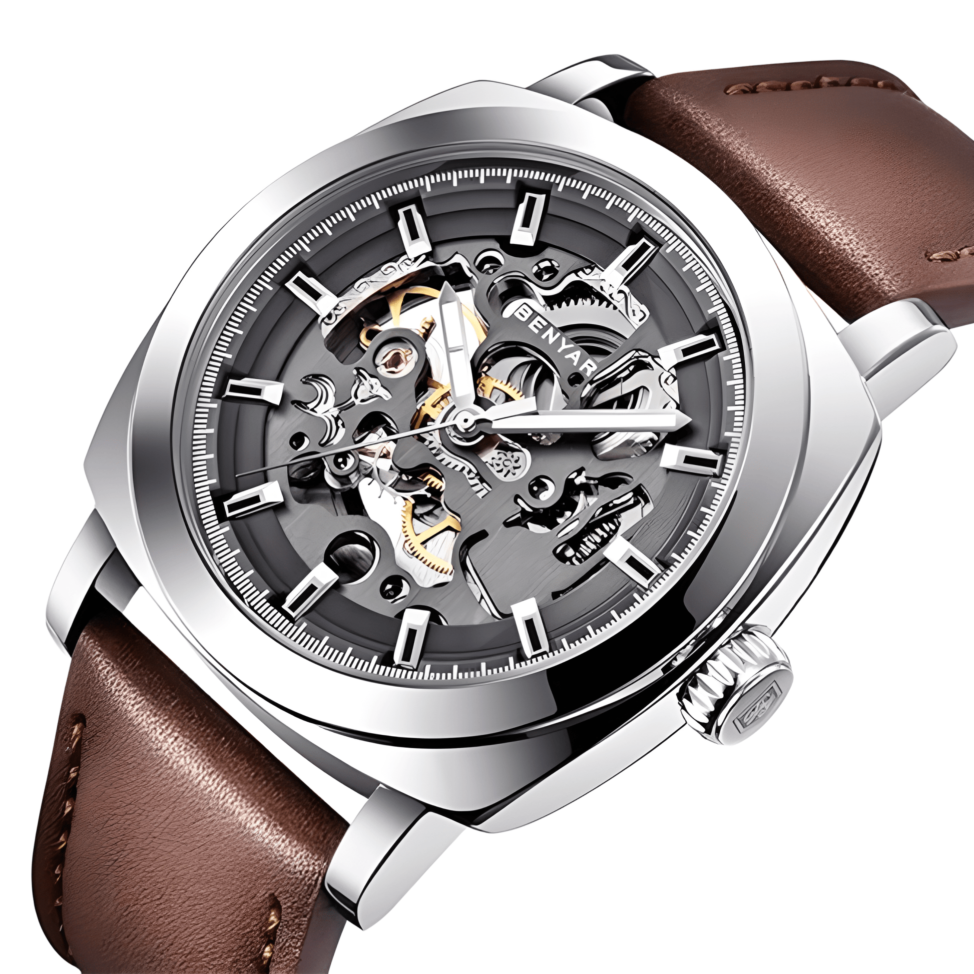 BENYAR – Reloj de Pulsera Automático para Hombre Skeleton - MundoMixBENYAR – Reloj de Pulsera Automático para Hombre Skeleton
