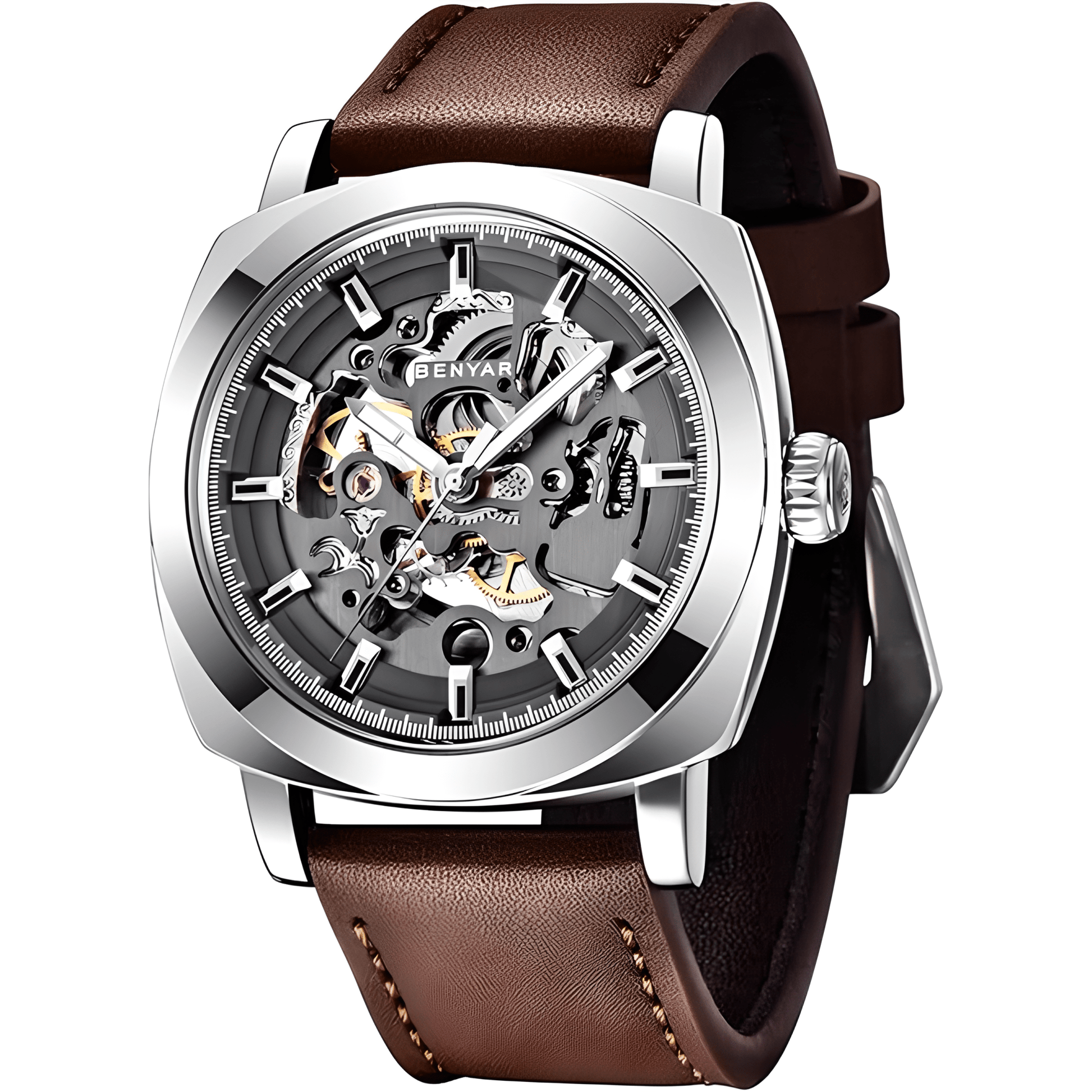 BENYAR – Reloj de Pulsera Automático para Hombre Skeleton - MundoMixBENYAR – Reloj de Pulsera Automático para Hombre Skeleton
