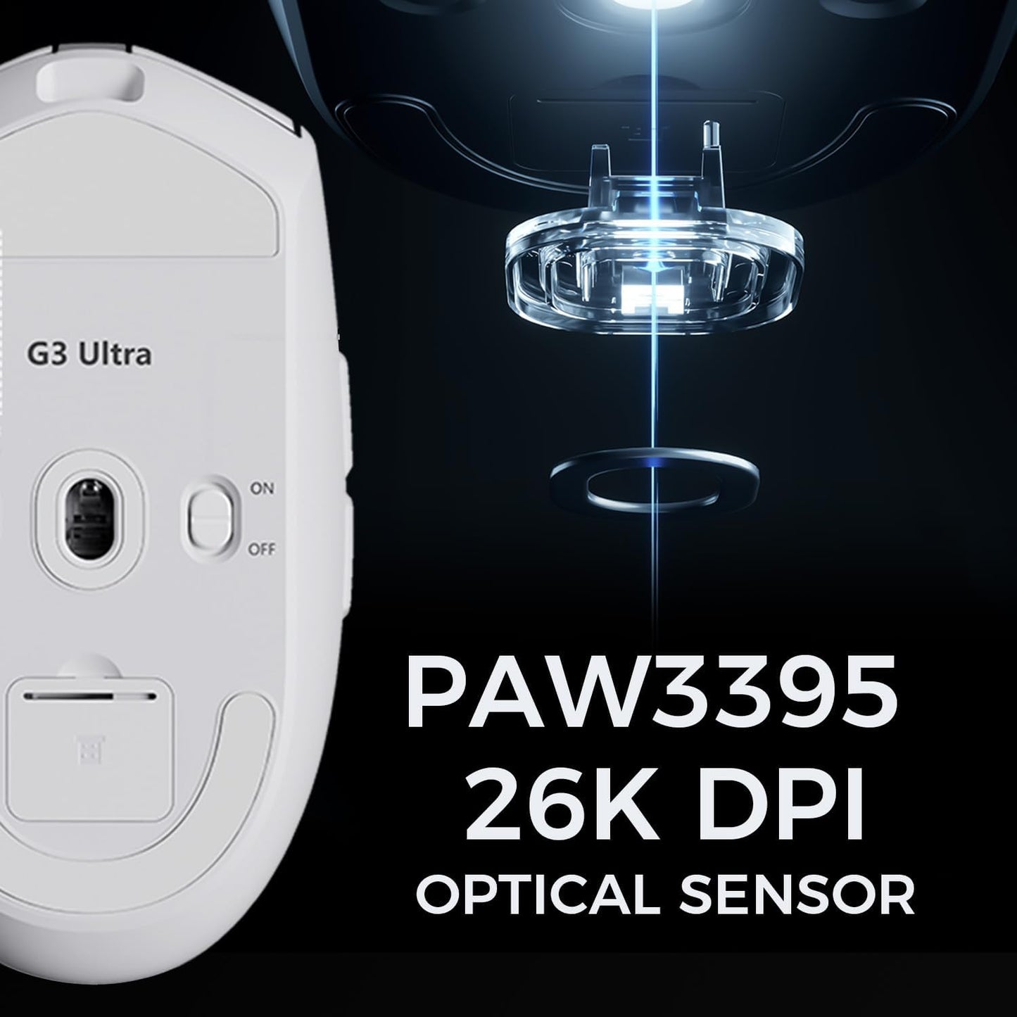 MCHOSE G3 Ratón inalámbrico - MundoMixMCHOSE G3 Ratón inalámbrico