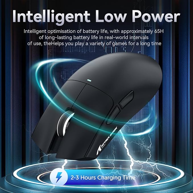 Ratón Gaming ATTACK SHARK X11 (Negro) – 22000 DPI, Sensor PAW3311, Inalámbrico/Cableado, Base de Carga Magnética - MundoMixRatón Gaming ATTACK SHARK X11 (Negro) – 22000 DPI, Sensor PAW3311, Inalámbrico/Cableado, Base de Carga Magnética