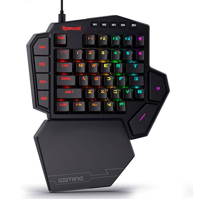 Redragon K585 DITI – Teclado Mecánico One - Handed con Switch Azul - MundoMixRedragon K585 DITI – Teclado Mecánico One - Handed con Switch Azul