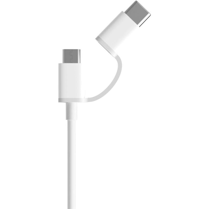 Xiaomi Cable - Adaptador MicroUSB a USB - C 30cm - MundoMixXiaomi Cable - Adaptador MicroUSB a USB - C 30cm