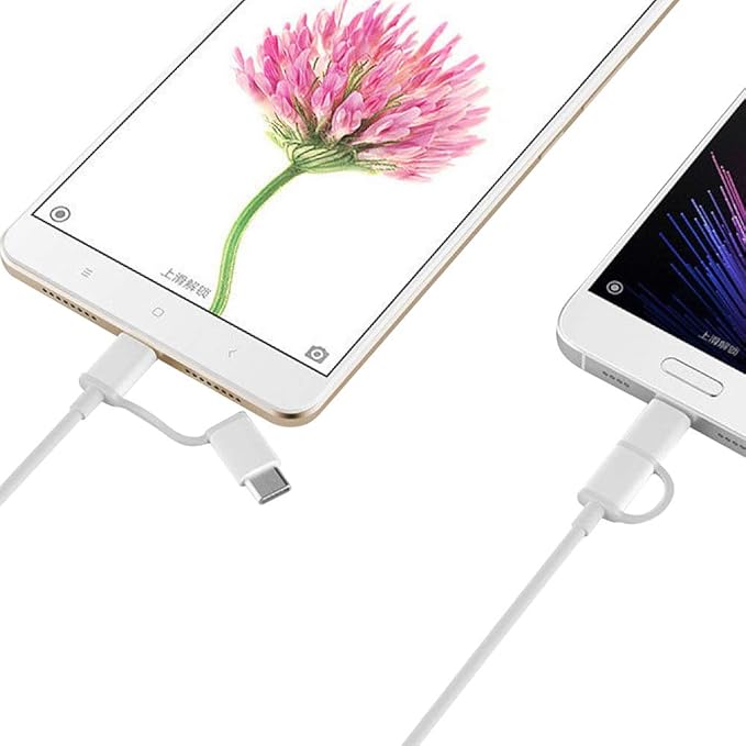 Xiaomi Cable - Adaptador MicroUSB a USB - C 30cm - MundoMixXiaomi Cable - Adaptador MicroUSB a USB - C 30cm